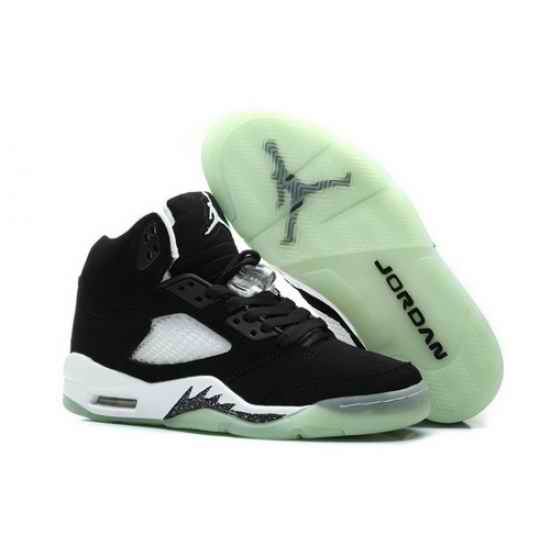 Air Jordan 5 Shoes 2014 Womens Oreo Fluorescence Black White
